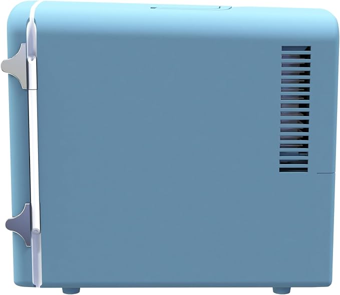 Frigidaire Retro 9-Can Mini Personal Fridge Portable Cooler for Car, Office, Bedroom, Dorm Room, or Cabin, 11.8" D x 7.1" W x 10.1" H, BLUE - Image 5