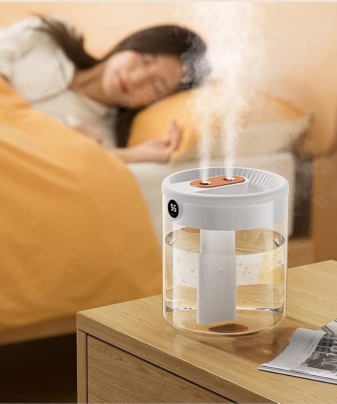 Dreramzy Humidifiers 2026 2L Smart Dreamzy Humidifier for Bedroom Office (White) - Image 6