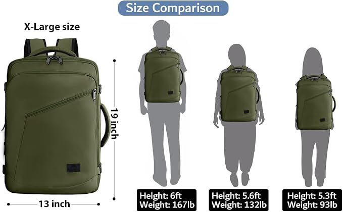 MATEIN Expandable Air Travel Backpack, Light Weight Carry on Backpack - Image 7