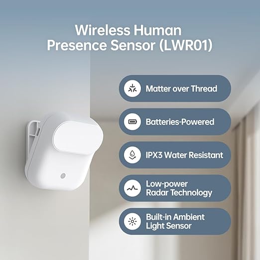 Wireless Human Presence Sensor LWR01, mmWave Radar, Occupancy & Motion Sensor - Image 2