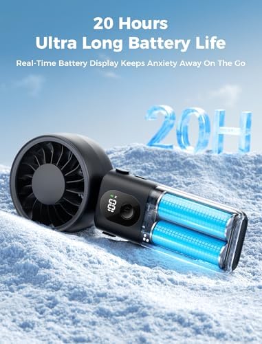Aecooly Mighty Portable Handheld Fan | 20H Max Cooling | 3 Flexible Modes - Image 6