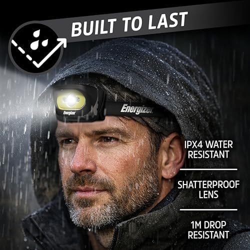 Energizer LED Rechargeable Headlamp (2-Pack), Black, LED Headlamp with Red Light Option, USB Charging Cables Included, Black - Image 5