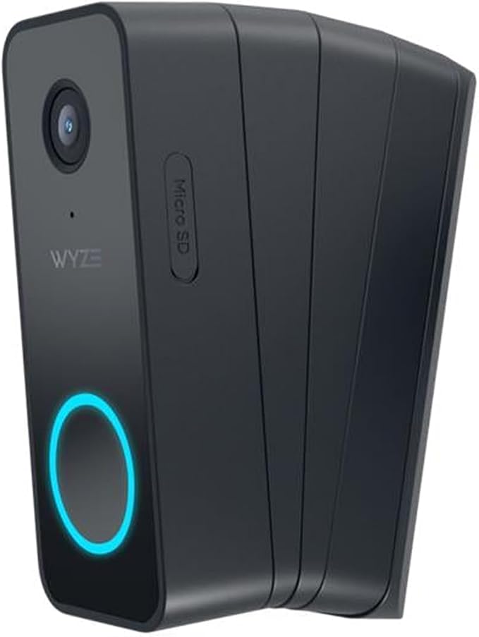 Wyze Lifestyle Video Doorbell Camera v2 Wedge Kit, 3 Mounting Bracket, by WyzeLifestyle