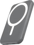 podoru for Magnetic Battery Pack, 5000mAh Magnetic Power Bank with Type-C Cable 20W PD Fast Charging Lighting Input Wireless Portable Charger for iPhone 17/16/15/14/13/12/ All Series-Gray by PodoruPowerBank