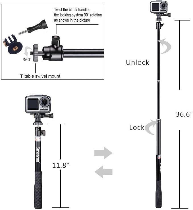 Smatree Telescoping Selfie Stick - Image 3