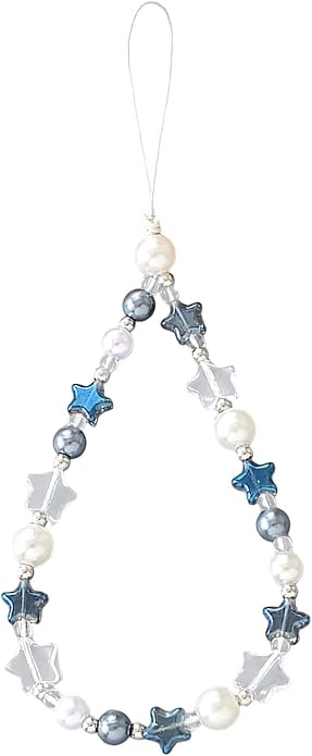 Beaded Phone Charm Lanyard Strap Girly Style Fixed Beads Pearl Lanyards by Staqlo