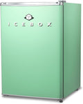 ICEBOX 2.5 Cu. Ft. Compact Refrigerator, ENERGY STAR Certified Small Refrigerator, Single Door Mini Fridge with Chiller Compartment, R600a Refrigerant, IBCR25MNT, Mint Green by ICEBOX