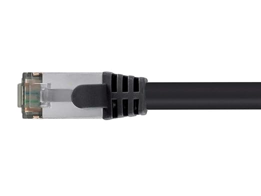 Monoprice Cat8 2ft Black Patch Cable Double Shielded 26AWG 2GHz 40G Pure Bare - Image 3