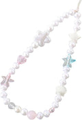 Beaded Phone Charm Lanyard Strap Girly Style Fixed Beads Pearl Lanyards by Staqlo