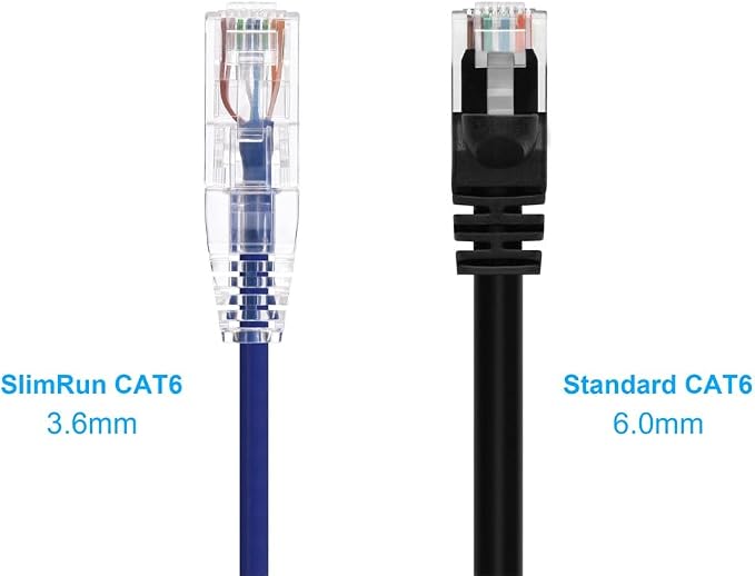 Monoprice Cat6 10ft Purple Component Level Patch Cable UTP 28AWG 550MHz Pure - Image 2