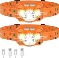 LHKNL Headlamp Flashlight, Lumen Bright Head Lamps LED Rechargeable-Orange by LHKNLHOME