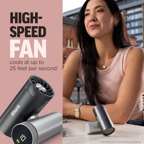 Shark ChillPill 3-in-1 Fan, Mist and Cooling Plate, Carbon, FA022 - Image 3