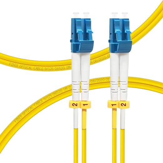 FLYPROFiber- 2M/7ft OS2 LC to LC Fiber Patch Cable, Length Options: 0.2m-300m by FLYPROFiber
