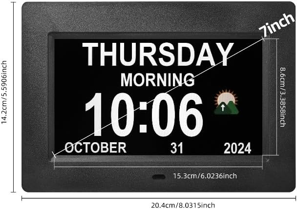 Dementia clock with time, 12 sets of alarms paired with 20 usage scenarios - Image 7
