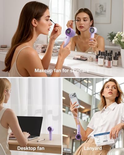 SWEETFULL Portable Handheld Fan, Mini Rechargeable Personal Hand Fan - Image 6