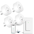 WiFi Smart Outlet Plug with Remote, Compatible with Alexa and Google Home via by greencycle