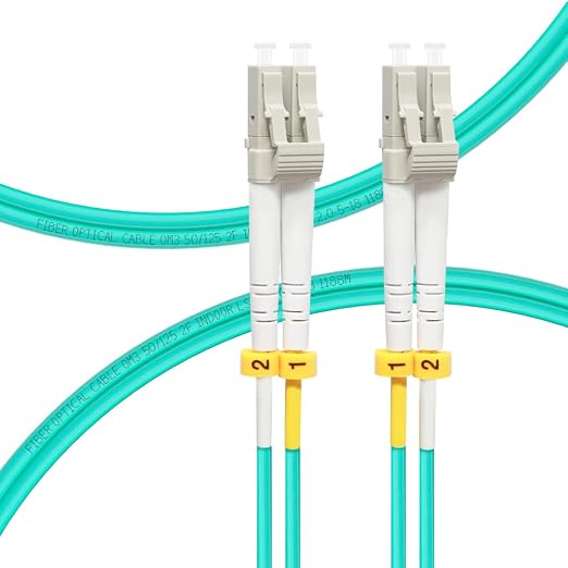 FLYPROFiber- LC to LC Fiber Patch Cable OM3 0.5M, Length Options: 0.2m-200m by FLYPROFiber