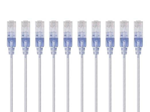Monoprice - 133267 SlimRun Cat6A Ethernet Patch Cable - Snagless RJ45 UTP Pure - Image 5