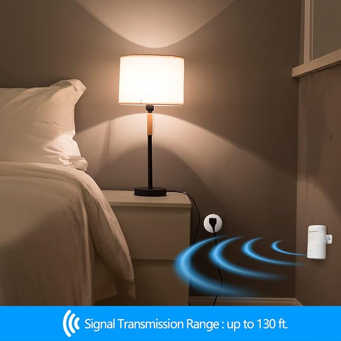 Plug-in Wireless Motion Activated Light Control, No Wiring, Adjustable - Image 7