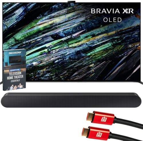 Sony BRAVIA XR A95L 77 inch QD-OLED 4K HDR Smart TV with Google TV XR77A95L Bundle with Samsung 3.0ch All-in-One Soundbar, 2X HDMI Cable and Deco Gear Home Theater Beginner's Guide by Unknown