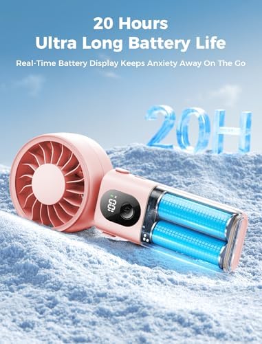Aecooly Mighty Portable Handheld Fan | 20H Max Cooling | 3 Flexible Modes - Image 6
