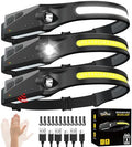 Rechargeable Headlamp 3PCS, 230° LED Head Lamp, Head Lights for Forehead by WopkDupk