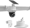 Rain Sun Shield Cover with Adjustable Solar Panel Gutter Mount by Koroao