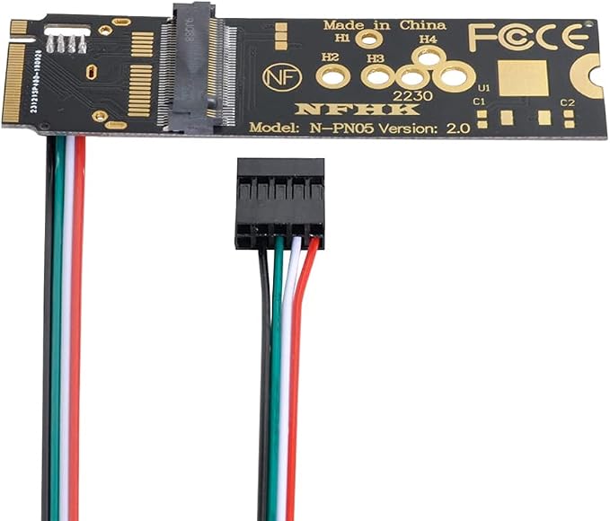 NGFF A/E-Key Card to M.2 NGFF Key-M NVME SSD Adapter - Image 3