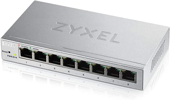 Zyxel 8-Port Gigabit Easy Web Managed Plus Switch, Sturdy Metal, Jubmo Frames - Image 3