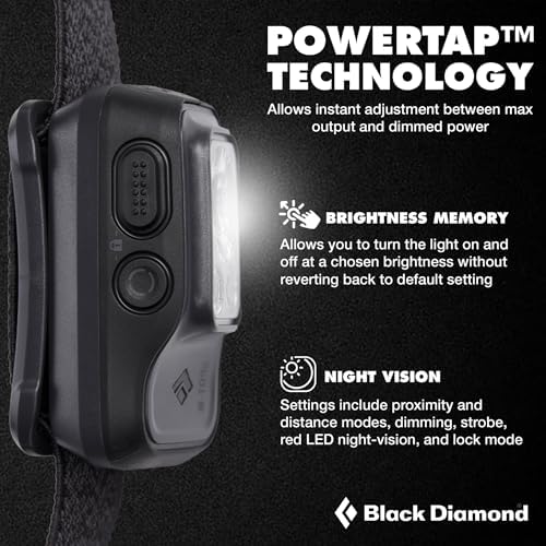 BLACK DIAMOND Spot 400-R Headlamp, Rechargeable, Dimmable, Bright, Graphite - Image 3
