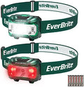 EverBrite Headlamp, 2 Pack Kids Headlamp with Red Light and Memory Function, Head Lamp for Adults and Kids with 5 Modes, Bright Headlamps for Camping, Running, Christmas Gifts, Batteries Included by EverBrite
