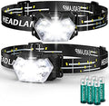 2000 Lumen 9 LED Headlamp 2 Pack, Ultra Bright Head Lamp with 6 Modes, IPX5 Waterproof Head Light, Lightweight Head Flashlight for Running Night-Walking Camping, 6 AAA Batteries Included by Eirnvop