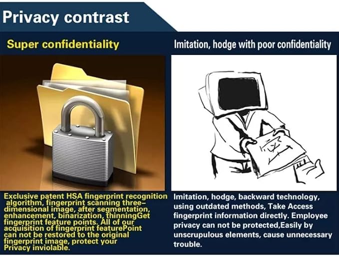 Time Attendance Machine Biometric Fingerprint Recognition Scanner Time Devices - Image 8
