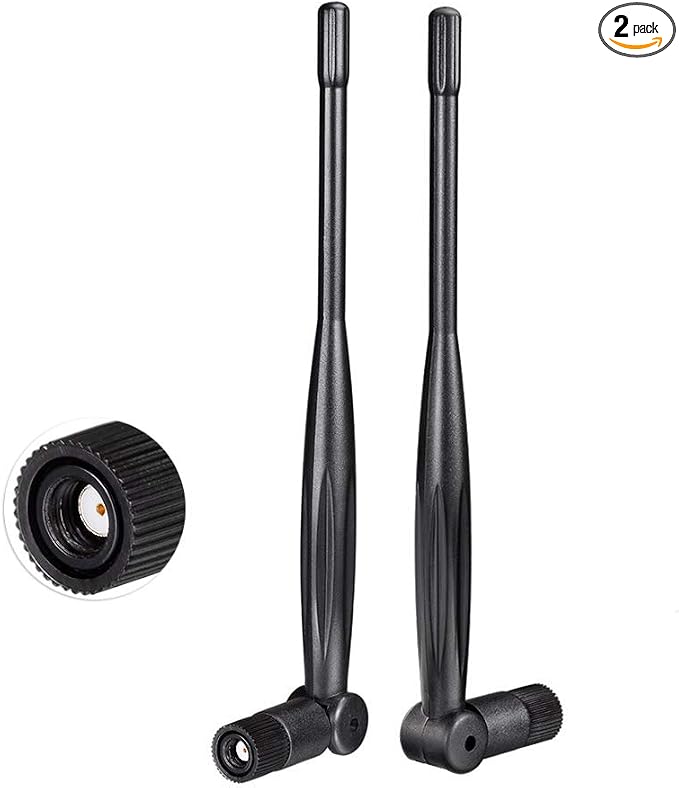 Eightwood 2.4GHz 5GHz 5.8GHz Dual Band WiFi Antenna 5dBi RP-SMA Antenna by Eightwood