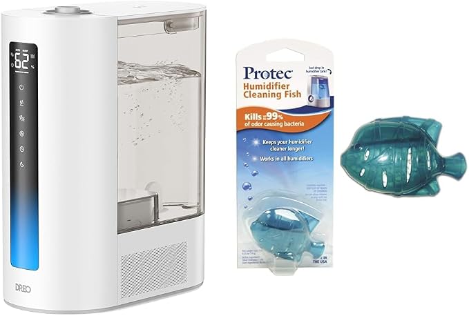 Dreo 6L Humidifiers for Bedroom and Large Room, Cool & Warm Mist Humidifier for Plants & Protec Humidifier Tank Cleaner, 1 Count - Colors May Vary by Unknown
