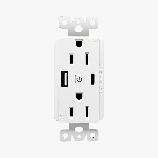 Zigbee Wall outlet with USB | One Controlled | One Always On | Compatibile with - Image 3