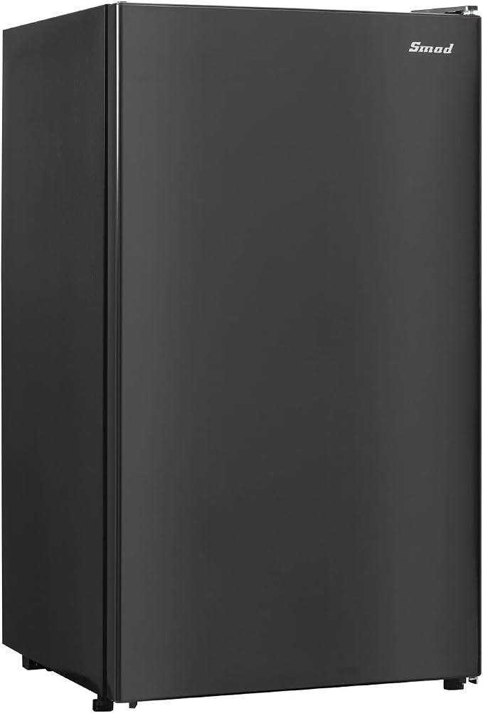 Smad Dorm Fridge 3.2 cu.ft Mini Fridge No Freezer, Compact Small Refrigerator for Office, Dorm, Apartment, Adjustable Thermostat, Single Reversible Door, Quiet & Energy Saving by Smad