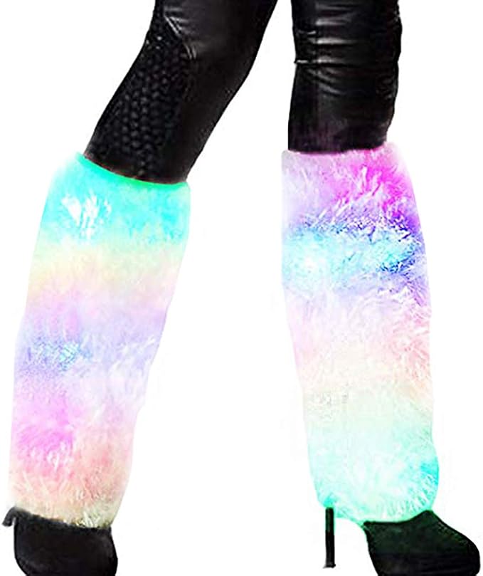 Luwint LED Flashing Furry Arm Leg Warmers by Luwint