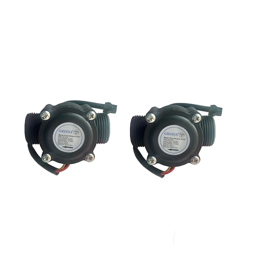 3/4" Water Flow Sensor Food-Grade Switch Hall Effect Flowmeter Fluid Meter by Unknown