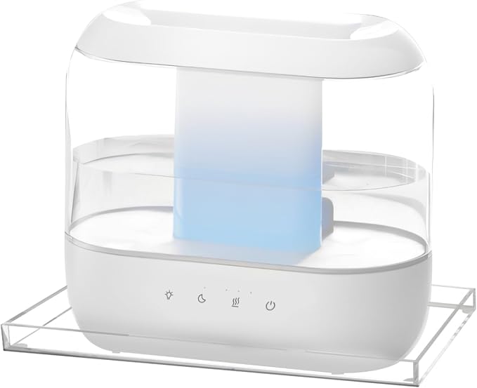 Acrylic Humidifiers Tray for Dreo Humidifier HM311 4L Tank, Leak-Proof Tray for Smart Humidifiers HM311S 4L, Moisture-Proof Humidifier Trays Floor(Not Include Humidifier) (Clear, 4L) by Homakover