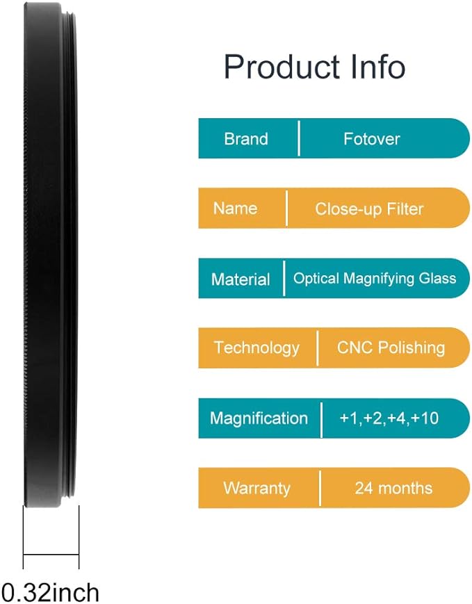 67mm Close-up Filter Kit 4 Pieces Macro Filter Accessory Close-up Lens Filter - Image 2