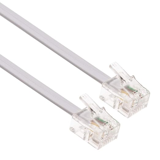 Keple RJ11 Cable ADSL 10ft Extension Lead Phone Cord Telephone Plug High Speed by Keple