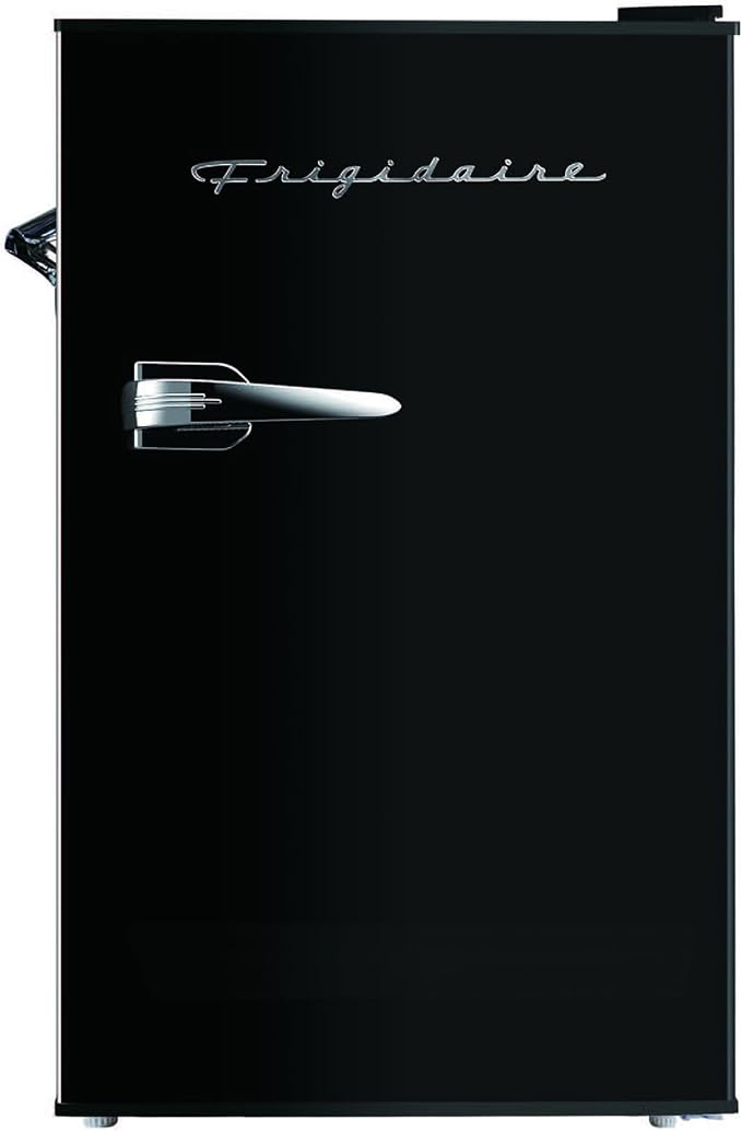 FRIGIDAIRE EFR376-BLACK 3.1 Cu Ft Black Retro Bar Fridge with Side Bottle Opener - Image 9