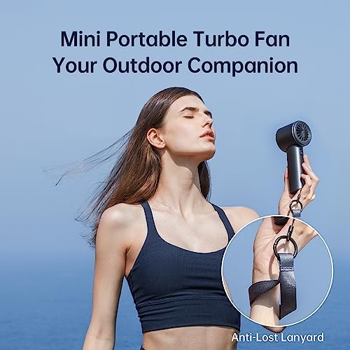 JISULIFE Handheld Fan Pro1S - Next-Gen Airflow: Up to 12H Runtime - Image 6
