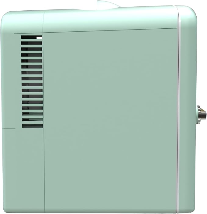 Frigidaire EFMIS171 Retro Mini Portable Personal Fridge - Ideal for Home, Office or Dorm - Includes Carrying Handle, AC/DC Wall/Car Charger (Green) - Image 4
