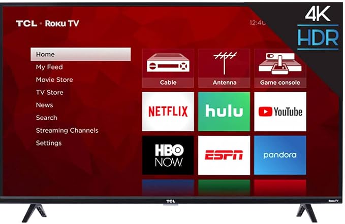 TCL 55S423 55" Class (54.6" Diag) 4K UHD Roku LED LCD by TCL