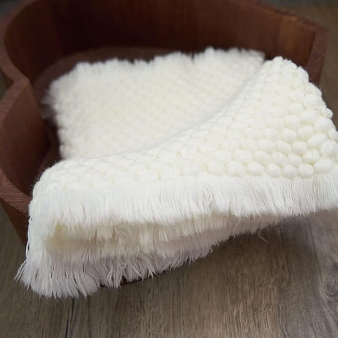 Zeroest Baby Photography Props Basket Braid Wool Wrap Newborn Photo Shoot - Image 8