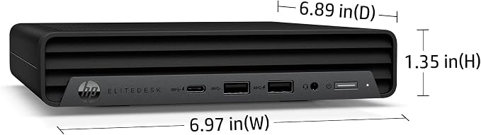 HP EliteDesk 800 G6 Mini Desktop Business Computer, Core i5-10500T Processor, 16GB RAM, 1TB PCIe SSD, RJ-45, Displayport, SUB KB & Mouse, Wi-Fi, BT, Windows 11 Pro (Renewed) - Image 6