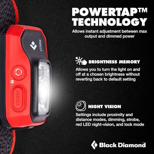 BLACK DIAMOND Storm 450 Headlamp, AAA Powered, Dimmable, Bright, BD Octane - Image 3