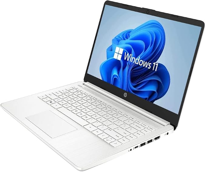 HP 14" HD Laptop, Windows 11, Intel Celeron Dual-Core Processor Up to 2.60GHz, 4GB RAM, 64GB SSD, Webcam(Renewed) - Image 3